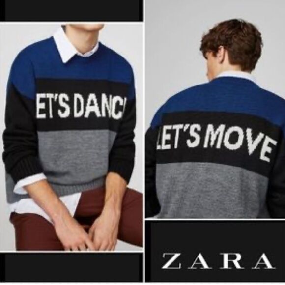 NWT Zara Let’s Dance Sweater Large - Picture 1 of 13